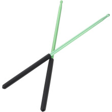 Drumsticks für Gewichtstraining, Übungszubehör, Aluminiumlegierung, Grün, 1 Paar, glattes Metall