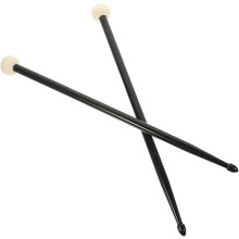 1 Paar doppelseitige Nylon-Drumsticks mit Filzspitzen, glatter Oberfläche und vielseitigen Einsatzmöglichkeiten als Musikinstrumente
