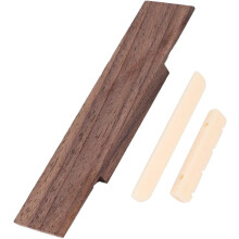 Ukulelen-Ersatzteil Holzsteg Sattelmutter Hochwertiges Holzmaterial Braun Einfach zu montieren Steg austauschen