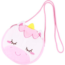 Tragbare Einhorn-Mini-Tasche für Jungen und Mädchen, aus Dacron gefertigt, Aufbewahrungstasche, auch als Wechselgeld geeignet