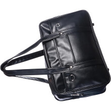 Japanische Uniformtasche, Schultertasche, Aktentasche, wasserdicht, PU-Leder, Tragetasche, Schultasche, Unisex, Arbeit, Reisen, Schwarz