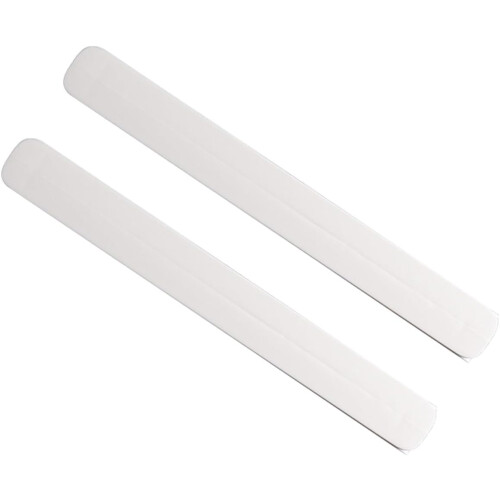 1 paio di guide per cassetti autoadesive senza foratura, colore bianco, materiale liscio e silenzioso.