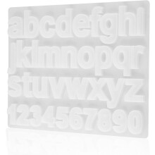 DIY Cristal Resina Epóxi Números e Letras Molde de Silicone