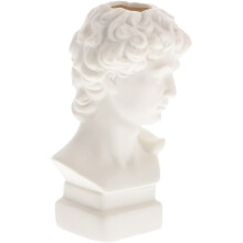 Weiße Keramikvase in Form einer David-Statue mit ausreichendem Fassungsvermögen, modernem Design und geringem Gewicht