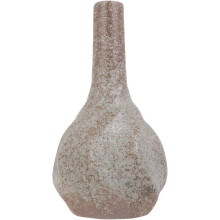 Vintage-Blumenvase aus grober Keramik für Wohn- und Wohnzimmerdekoration, braune Keramikvase