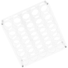 25-slot acrílico vinil rolo titular organizador vinil armazenamento rack