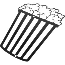 Popcorn-Wandbild aus Metall, Filmrollen-Dekoration, Vintage-Retro-Eisen-Kino-Dekoration, Requisite