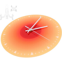 Runde Acryl-Wanduhr, 30 cm (12 Zoll), leicht, geräuschlos, schleichendes Uhrwerk, stilvoll, einzigartiges 3D-Design