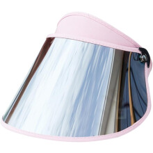 Stilvoller, pinkfarbener Sonnenhut mit reflektierenden Gläsern, aus Polycarbonat, für Outdoor-Reisen
