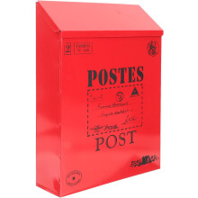 Zárható Retro Vintage Vas Postaláda Fém Postaláda Falra Szerelhető Postaláda Irodába és Otthonra
