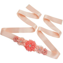 1pc Stylish Flower Belt for Women Elegant Dress Waistband Photo Prop