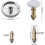 Pop-up drain for kitchen sink, bathroom, washbasin, bathtub, solid chromed brass, 38 mm 2