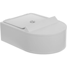 Buzón de pared blanco vintage de 10 x 7,7 x 3,3 pulgadas, de hierro y hojalata, con cerradura de seguridad y resistente a la intemperie.