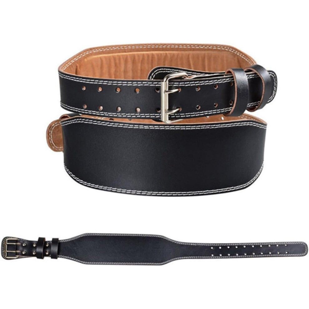 Hkhbjs Waist Support Adjustable Lumbar Brace Strap Pu Leather Weightlifting Fitness Waist Supporter