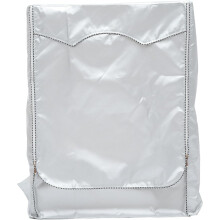 Housse de protection argentée pour sèche-linge 60 x 60 x 85 cm, en polyester respirant pour une protection intégrale.