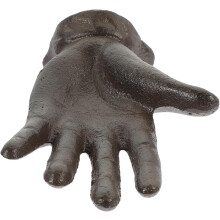 Decorative Clothes Hanger Palm Shaped Wall Hook Vintage Cast Iron Practical Decorative Coffee Color