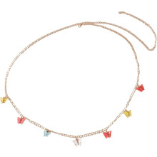 Lanț de talie fluture acrilic pentru femei, lanț de corp, bijuterii pentru cluburi de noapte și festivaluri pe plajă, accesoriu elegant
