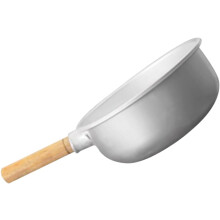 Wasserkelle, 19,5 cm, verdicktes Aluminium, Holzgriff, leicht und robust