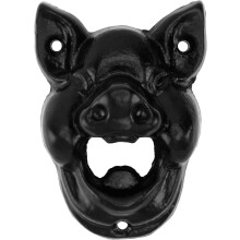 Wandmontierter Flaschenöffner in Schweinskopfform, Bierdeckelentferner aus Gusseisen, kreatives und modisches Design