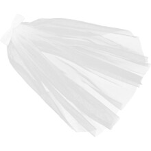 Hochzeitsschleier für Jungen und Mädchen, Prinzessinnen-Design aus weißem Tüll mit Schleife, auffälliges Foto-Requisit für Jungen und Mädchen