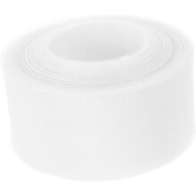 4 cm breites, weißes, elastisches Fischgräten-Netzband aus Polyester-Rosshaar-Zopf zum Annähen