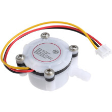 Sensor de flujo de agua para dispensador, caudalímetro preciso, control de fluidos, sensor Hall.