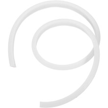 Weißer TPE-Wassersperrstreifen, spritzwassergeschützter Rückwandstreifen für Waschbecken im Badezimmer, schlankes, minimalistisches Design