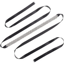 Rhinestone Bride Belt Shiny Wedding Waist Belt for Evening Dress Elegant Ribbon for Wedding Dress for Bride Sash