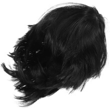 Kurze, glatte Perücke mit Pony für Damen und Herren, strapazierfähiger Pilzkopfschmuck, Cosplay-Party-Frisur