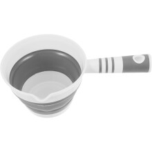 Faltbare Wasserkelle, zusammenklappbare Küchenschaufel aus Kunststoff mit Haken zum Aufhängen, tragbarer Wasserlöffel