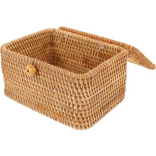 Kreative, multifunktionale Aufbewahrungsbox aus Rattan – Stilvoller und schicker Taschentuchhalter – platzsparendes Design