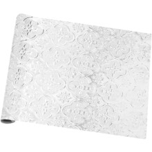 Film adhésif statique amovible pour vitres, motif floral, pour préserver l'intimité.
