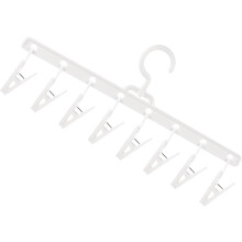 8 pinces coupe-vent, cintre multi-usages pour chaussettes, en polypropylène, coutures solides, design pliable