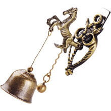Vintage Ladenbesitzerglocke, Türklingel aus Zinklegierung mit magnetischer Rückseite, einfach zu installierendes Windspiel