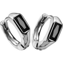 Herrenohrringe, modische Creolen, Ohrstecker im Hip-Hop-Stil, kleine Creolen, stylische Party-Accessoires