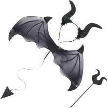 1 σετ κοστούμι Cosplay Devil Wings με κορδέλα για το κεφάλι