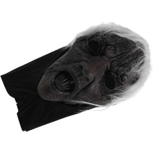 Noitanaamio Pelottava Hymy Halloween Kauhu Cosplay Realistinen Vanhan Naisen Kasvojen Suojus Asu Rekvisiitta