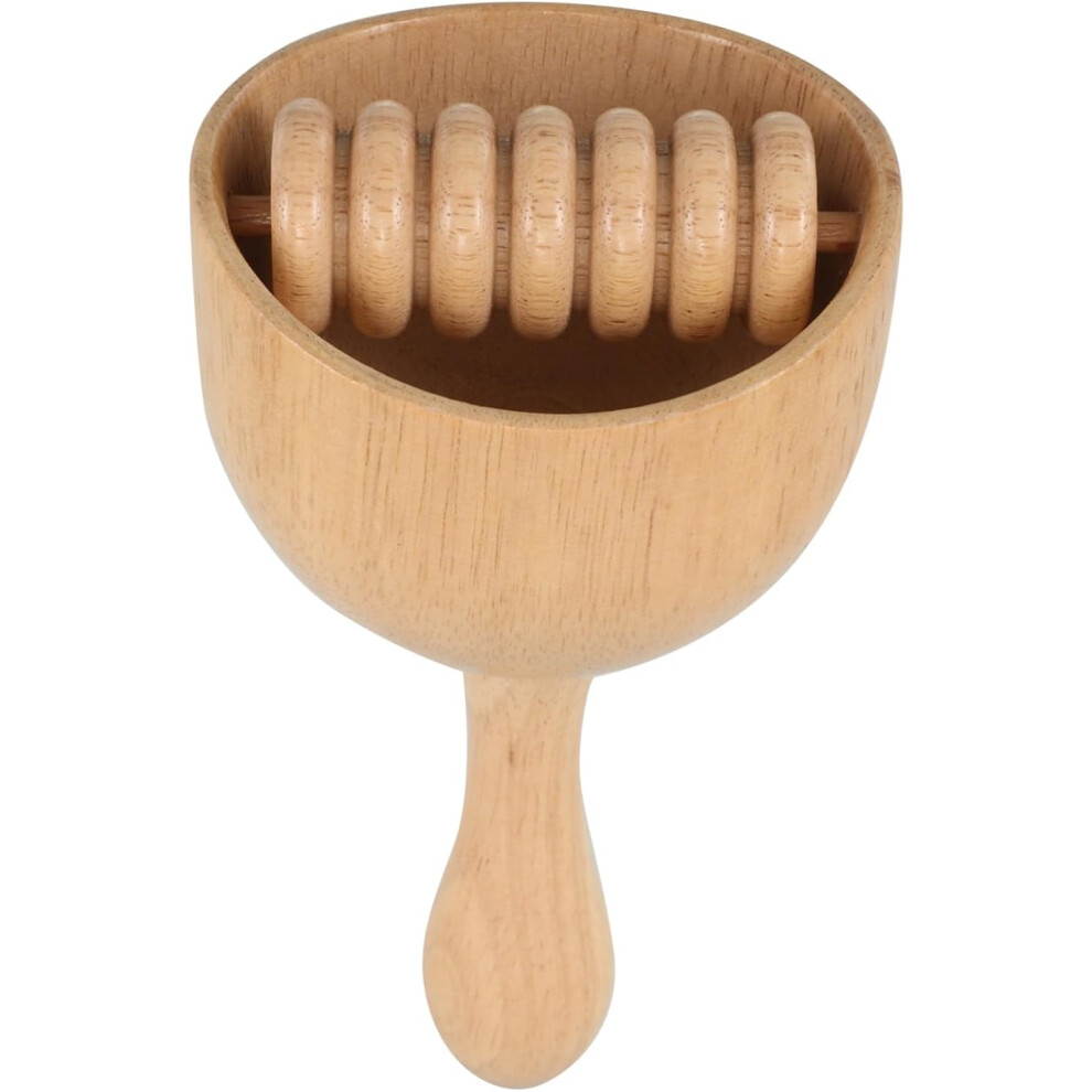 Hkhbjs Wooden Gua Sha Cup Exfoliating Body Scrub Massager Acupressure Roller For Body Sculpting