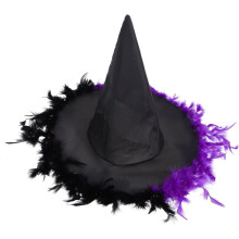 Chapéu bruxa para mulheres clássico Halloween traje acessório design impressionante versátil bruxa chapéu
