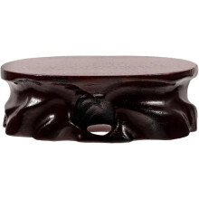 Présentoir à base en bois, support de Bouddha en bois, style rustique et stable, idéal pour les fleuristes et la décoration de table.