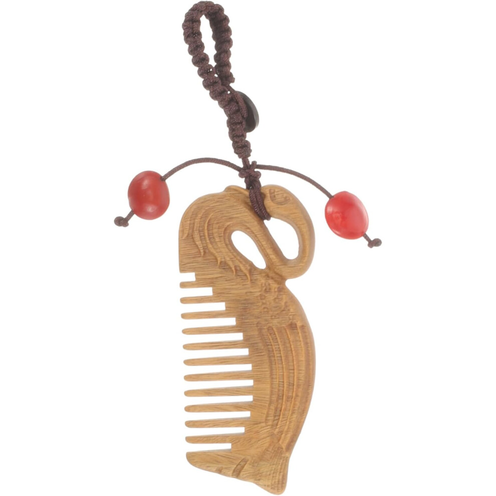 Hkhbjs Unisex Brown Sandalwood Comb For Detangling Styling Comb For Women Wooden Hair Brush