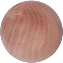 Bola de madera maciza de 8 cm, esfera de madera natural sin acabado para proyectos de bricolaje y manualidades.