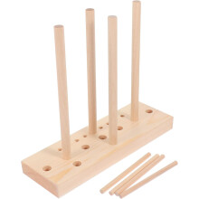 Schleifenmacher-Set aus Holz, 5-in-1-Set mit Stäben