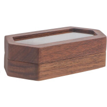 Vintage Schmuckkästchen aus Holz mit Flanellfutter, tragbarer Schmuckaufbewahrungsbehälter