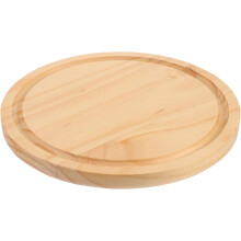 Holzschneidebrett, Kuchenplatte, rund, khakifarbenes Holz, leicht, tragbar, Käsebrett