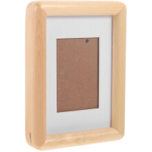 Bilderrahmen aus Holz, Schreibtisch-Bilderrahmen aus Massivholz, schickes Design, Fotodisplay