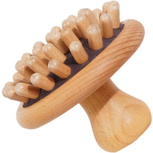 Kopfhautmassagebürste, Holzkamm für die Haarpflege, Massagekamm mit breiten Zinken