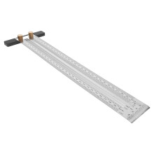 Dřevoobráběcí pravítko 300 mm nerezová ocel, rýsovací měrka se značkami, lehké přesné T-úhelníkové pravítko