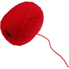 Red Wool Yarn 2 Pcs Knitting Yarn Colorfast Machine Washable Soft Merino Wool