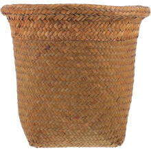 Panier à linge en rotin tressé, grande capacité, pratique et facile à déplacer, style rustique